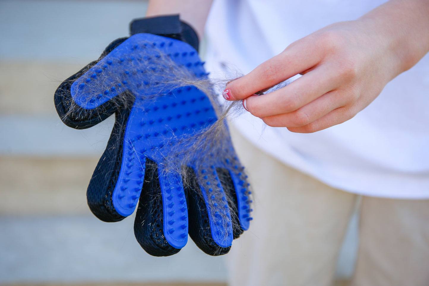 Szőrleszedő kesztyű kutyáknak és macskáknak